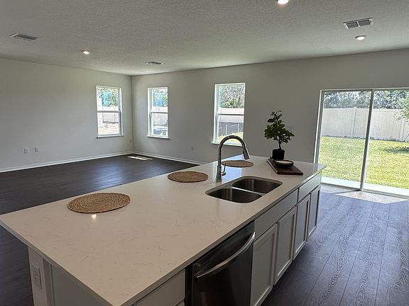 kitchen and living space