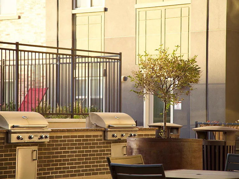 Get together and BBQ safely in the outdoor courtyard!