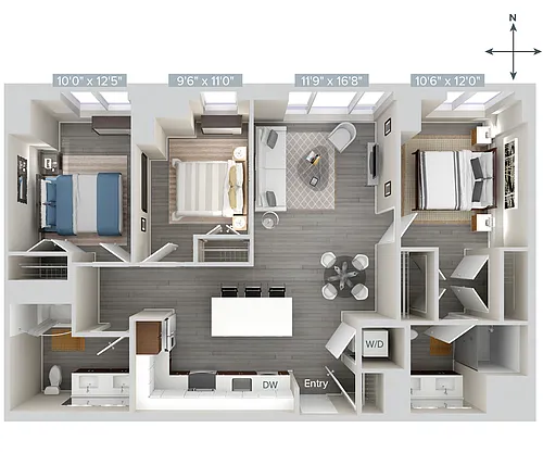 Floor plan C1-1206-1217