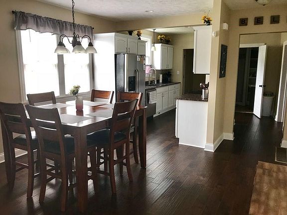 Dining room and kitchen