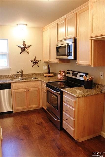 Kitchen with stainless appliances