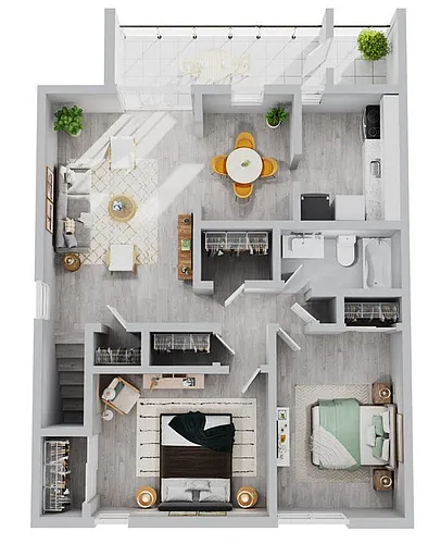 Floor plan Two Bedroom