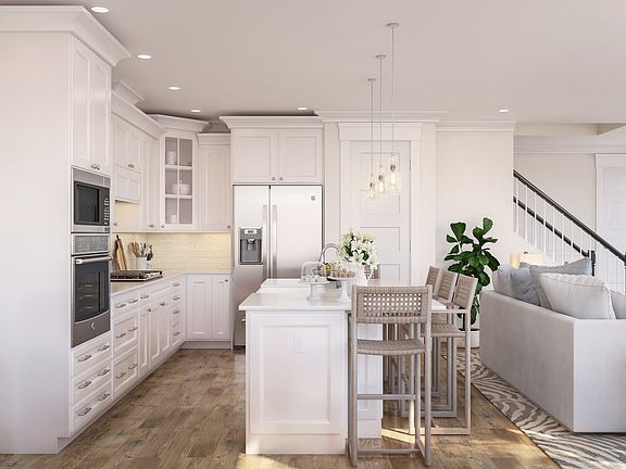 Large island in kitchen
