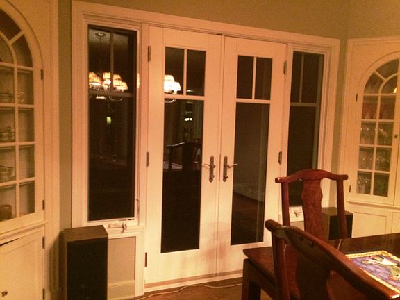 French doors to patio