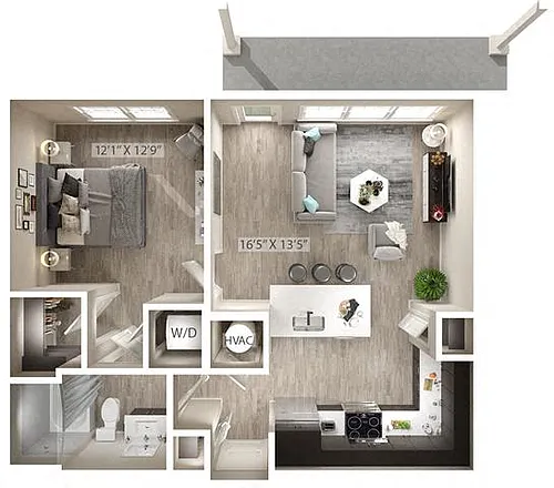 Floor plan Madison (A2-1garA)