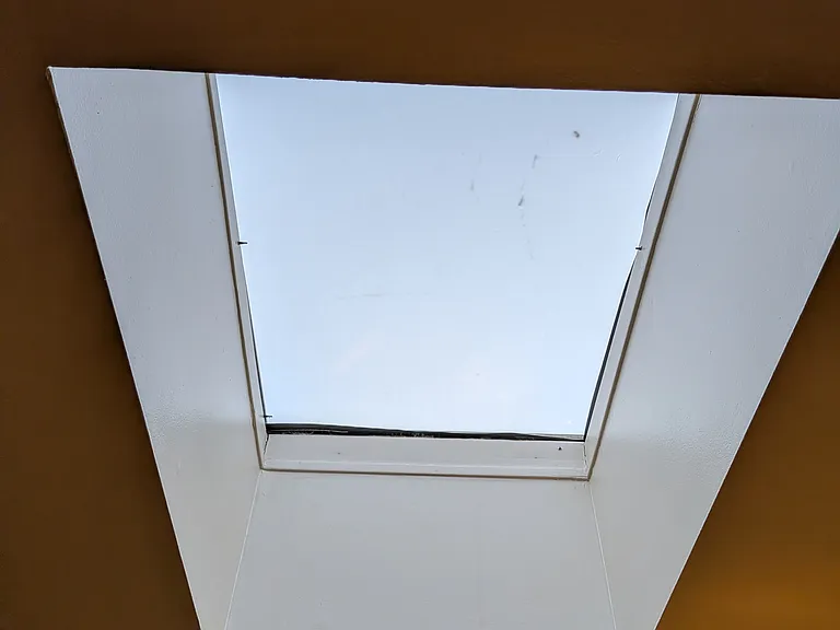 skylight above stairway
