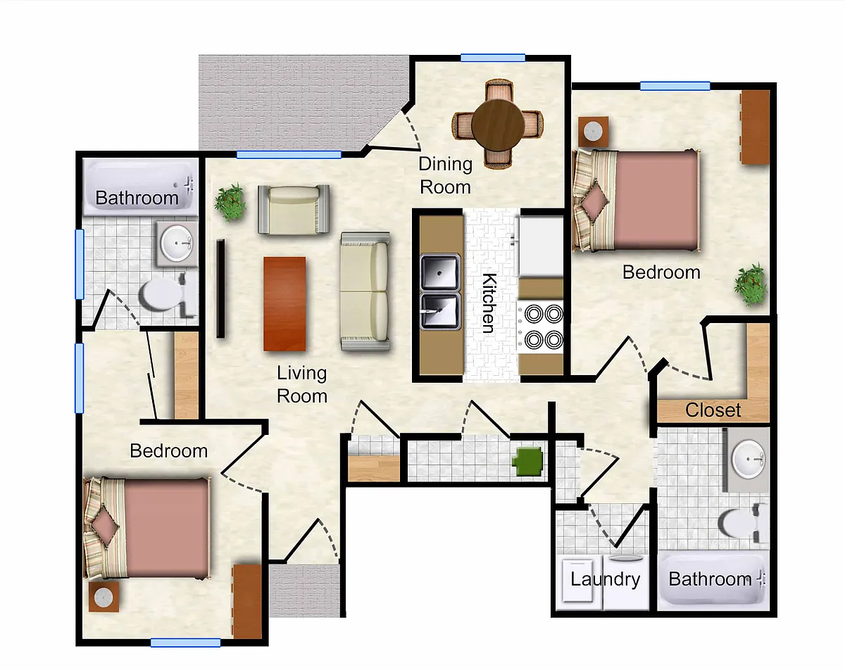 Floor plan Gold Leaf Ironwood
