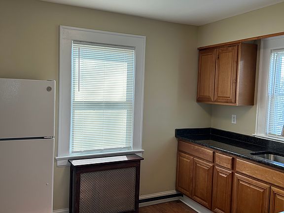 Kitchen Pic 2: New (stone countertops, sink/faucet, stove, refrigerator, flooring, lighting, paint, blinds)