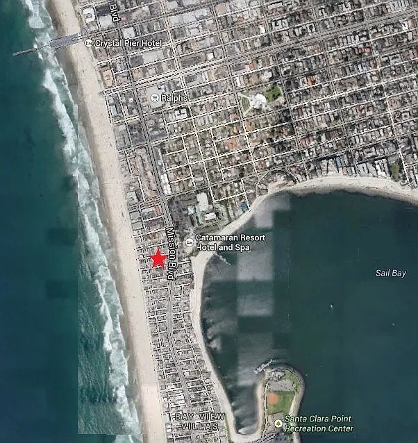 Areal of Mission Beach
