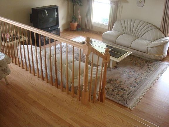 A look at the living room from the dining room