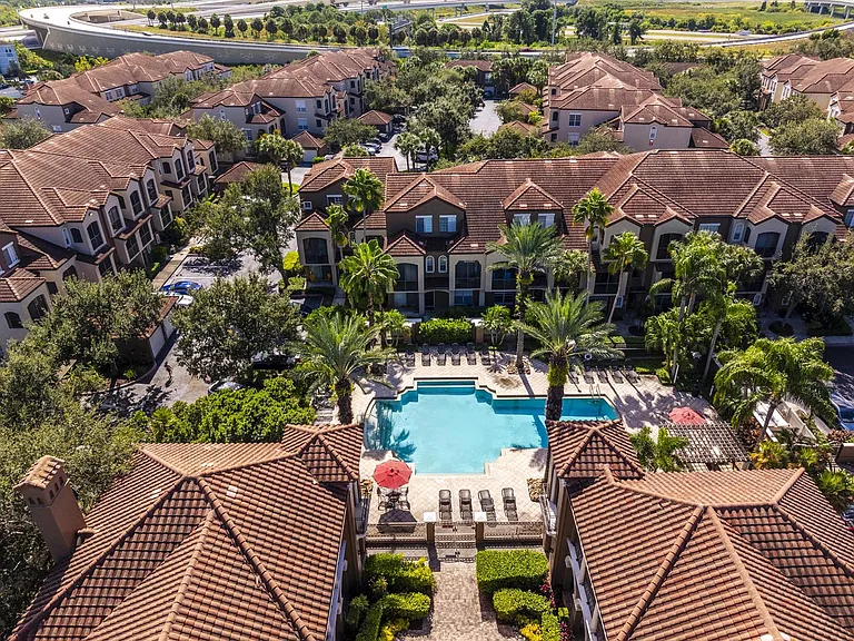 Clubhouse courtyard view
