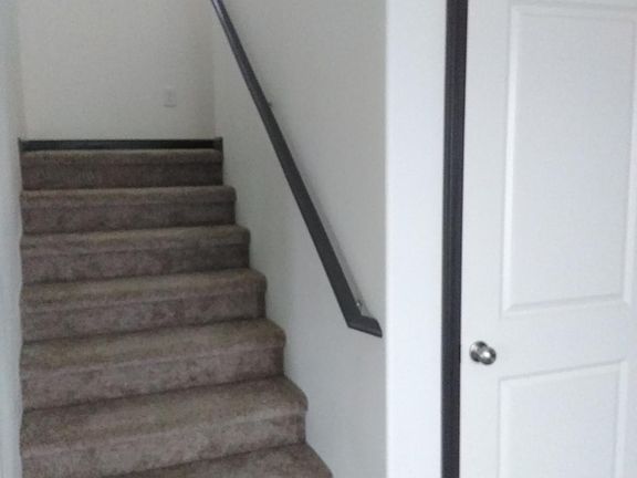 Storage closet under the staircase 