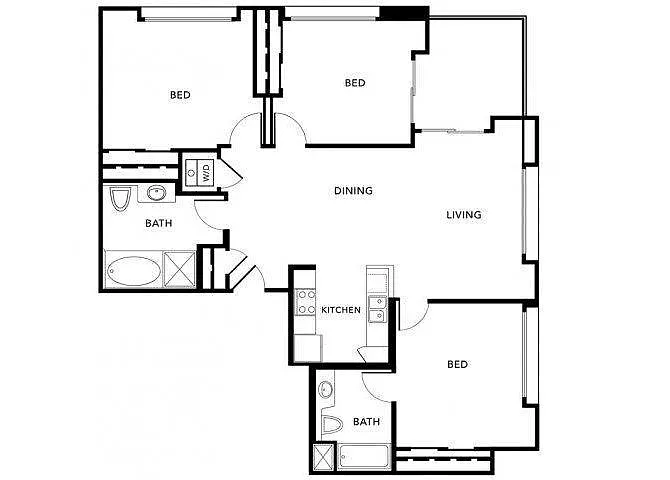 Floor plan Plan B (Milano)