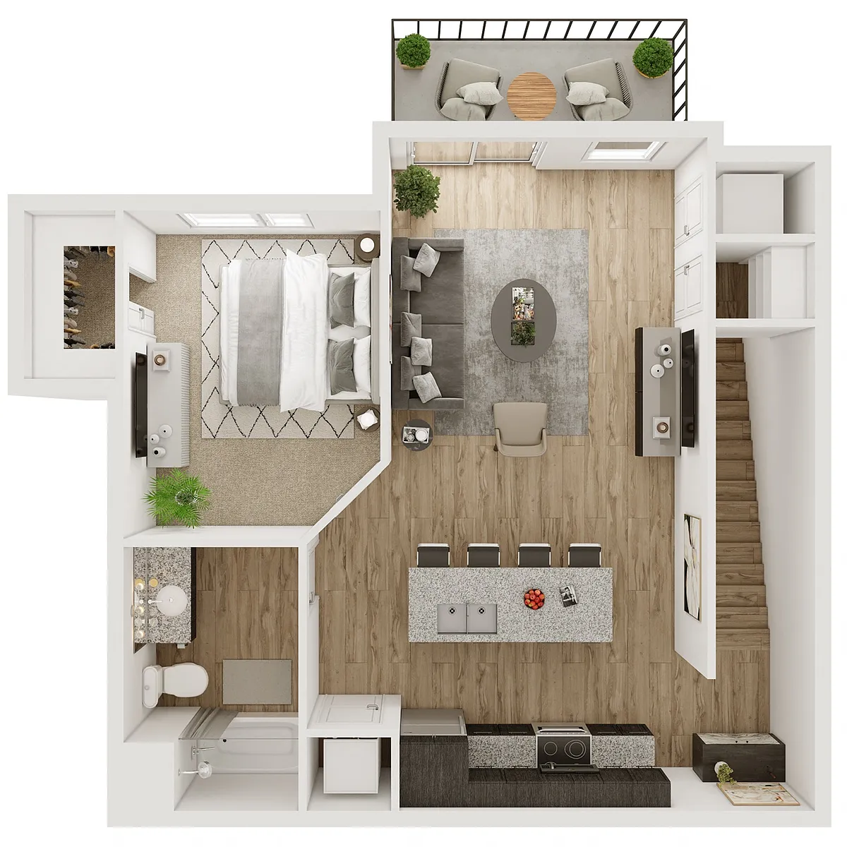 Floor plan The Longview Villa