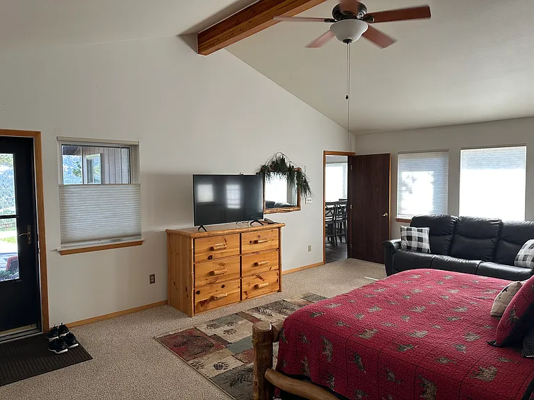 Great windows and natural light in the primary bedroom suite