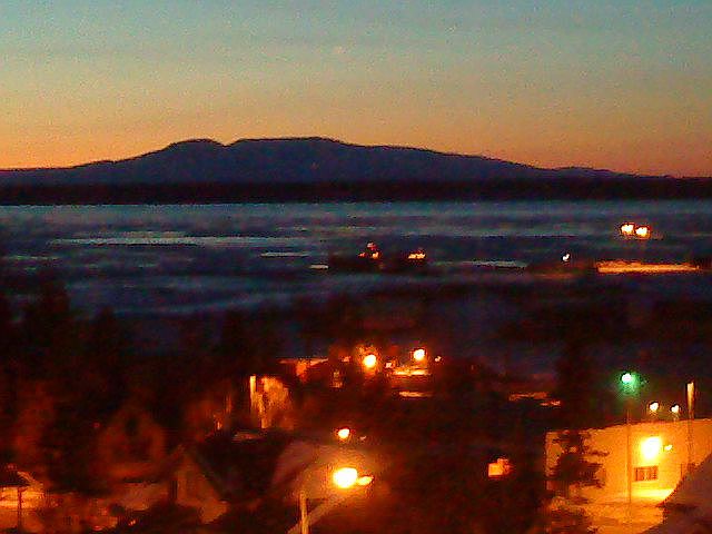 view from dining room table