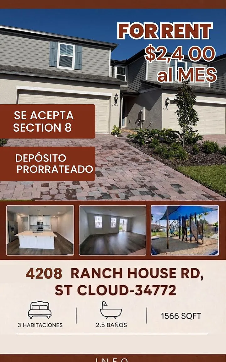 3 bed, 2.5 bath, 1566 sqft, $2,400 — Photo 1