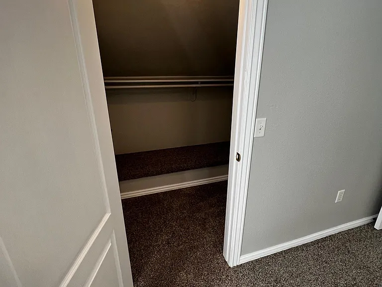 Upstairs walk in closet