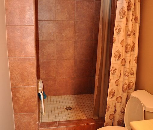 bathroom and shower