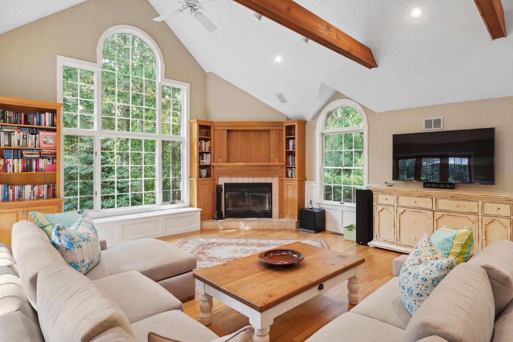  Great Room with Wood Burning Fireplace