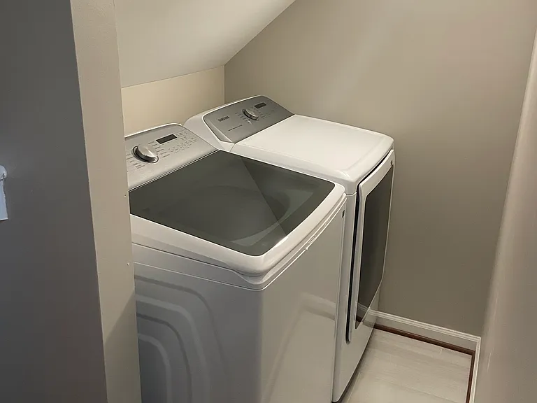 Washer and Dryer in Unit on the same level.