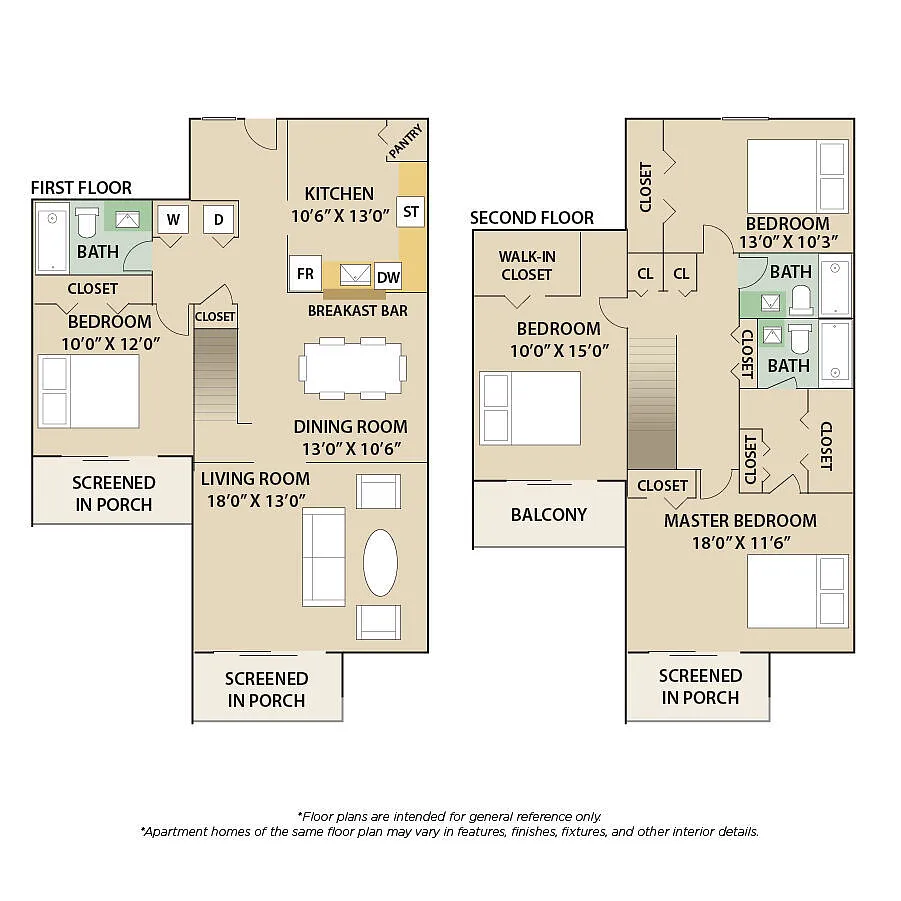 Floor plan Monte Pacifico Townhouse