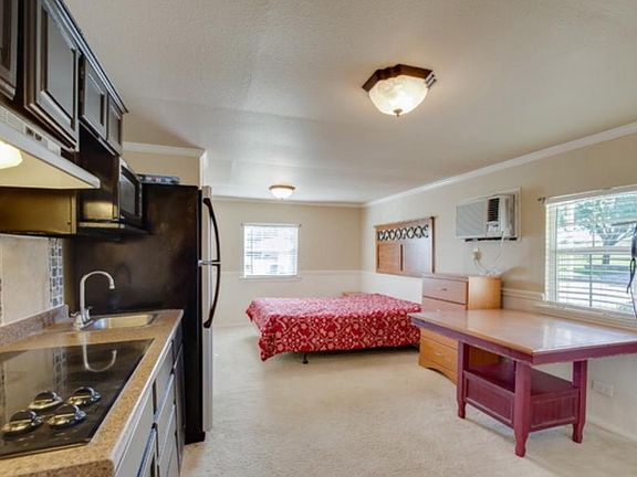 This is an example of how the studio apartment could be furnished.