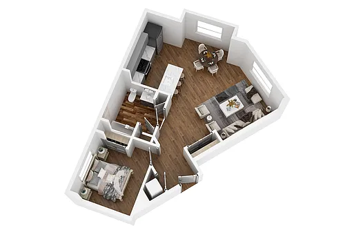 Floor plan 1B-1B