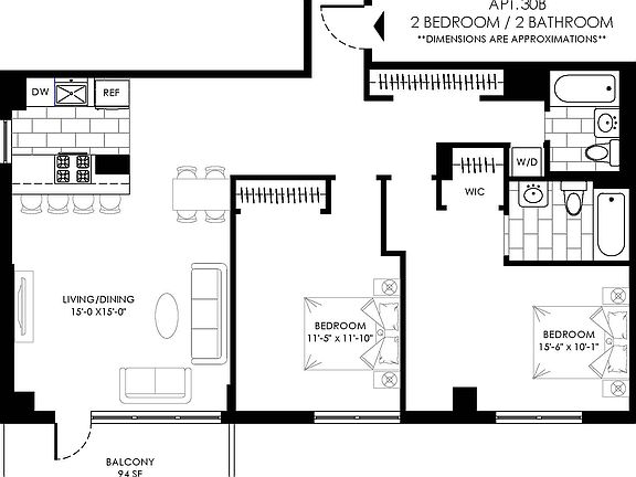 2nd image of 310 Greenwich St APT 30B
