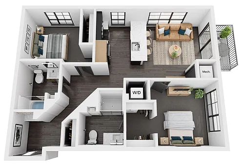 Floor plan Birch1 / 944