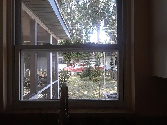 Kitchen Sink Window View Overlooking Back Yard