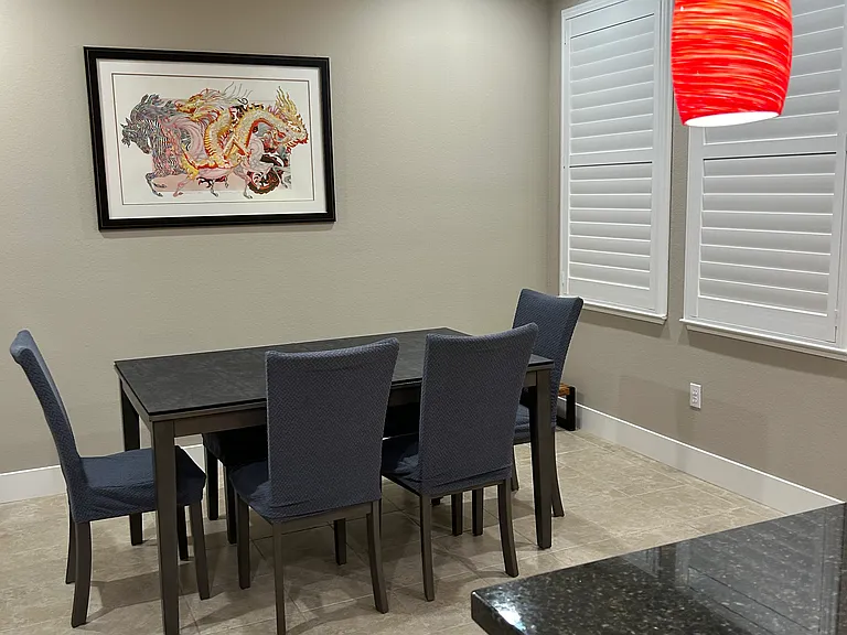 2nd level kitchen and dinning area