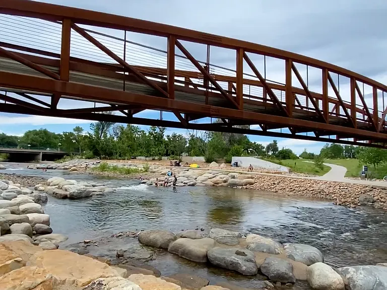 Close to the Poudre River White water Park