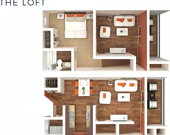 1 Bedroom Loft 1 Bedroom Loft