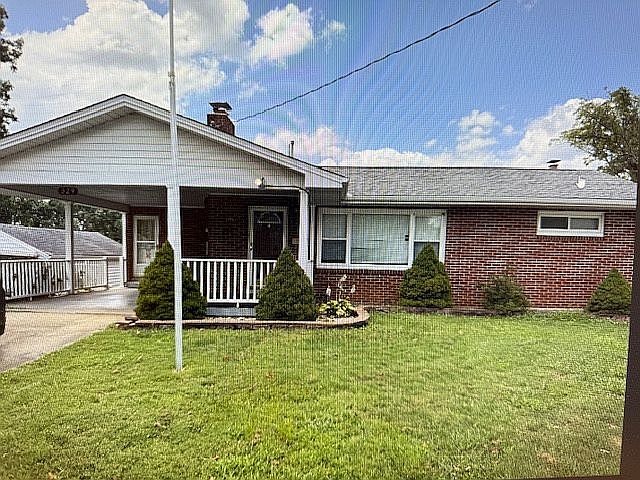 Front with porch