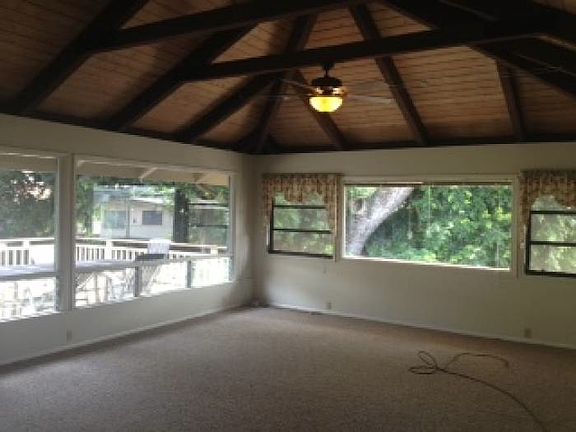 Vaulted living room