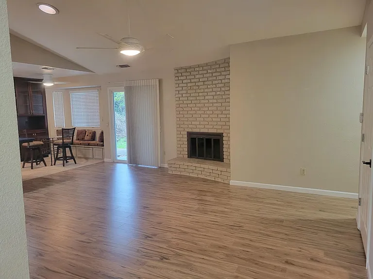 Fireplace in family room
