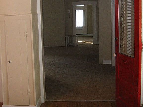 Looking into living room