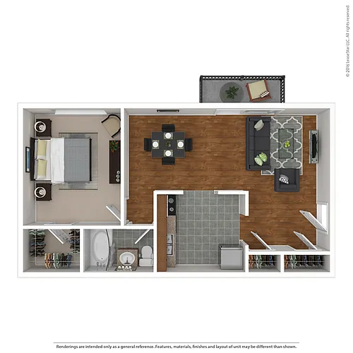 Floor plan 1 Bedroom