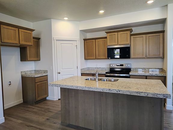 Corner pantry in kitchen