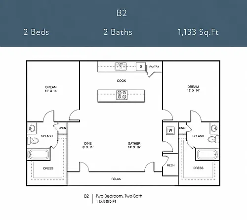 Floor plan B2