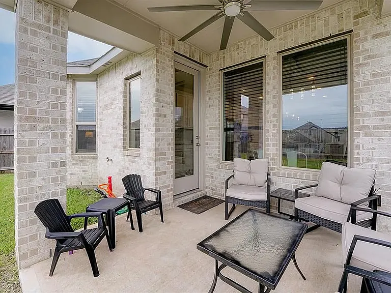 A view of the patio. You can keep an eye on the little ones from the kitchen window!