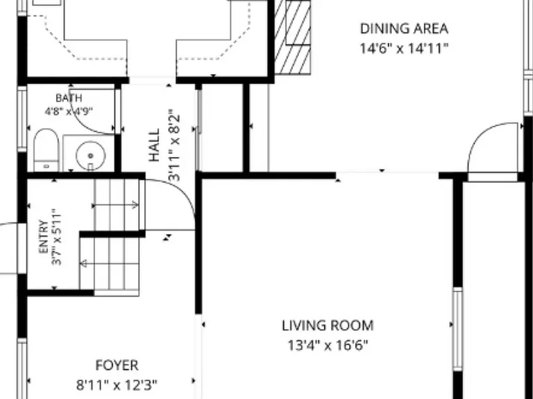 Main level floorplan