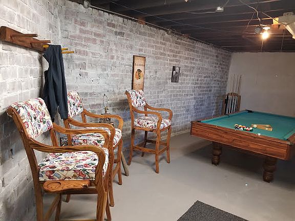 one side of the basement