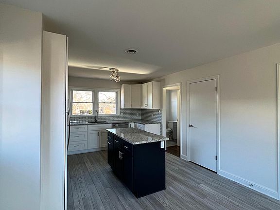 View from breakfast nook towards the kitchen