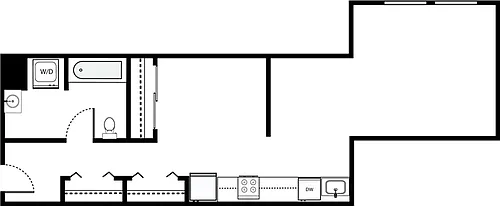 Floor plan Studio - S4