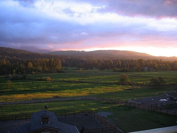 Sunset view from the Deck