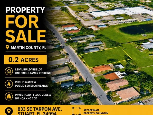 833 SE TARPON AVENUE LOT 8, STUART, FL 34994