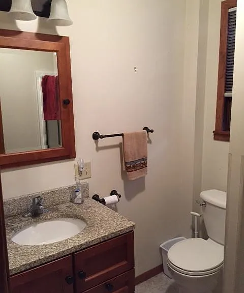 Completely remodeled bathroom in June 2016