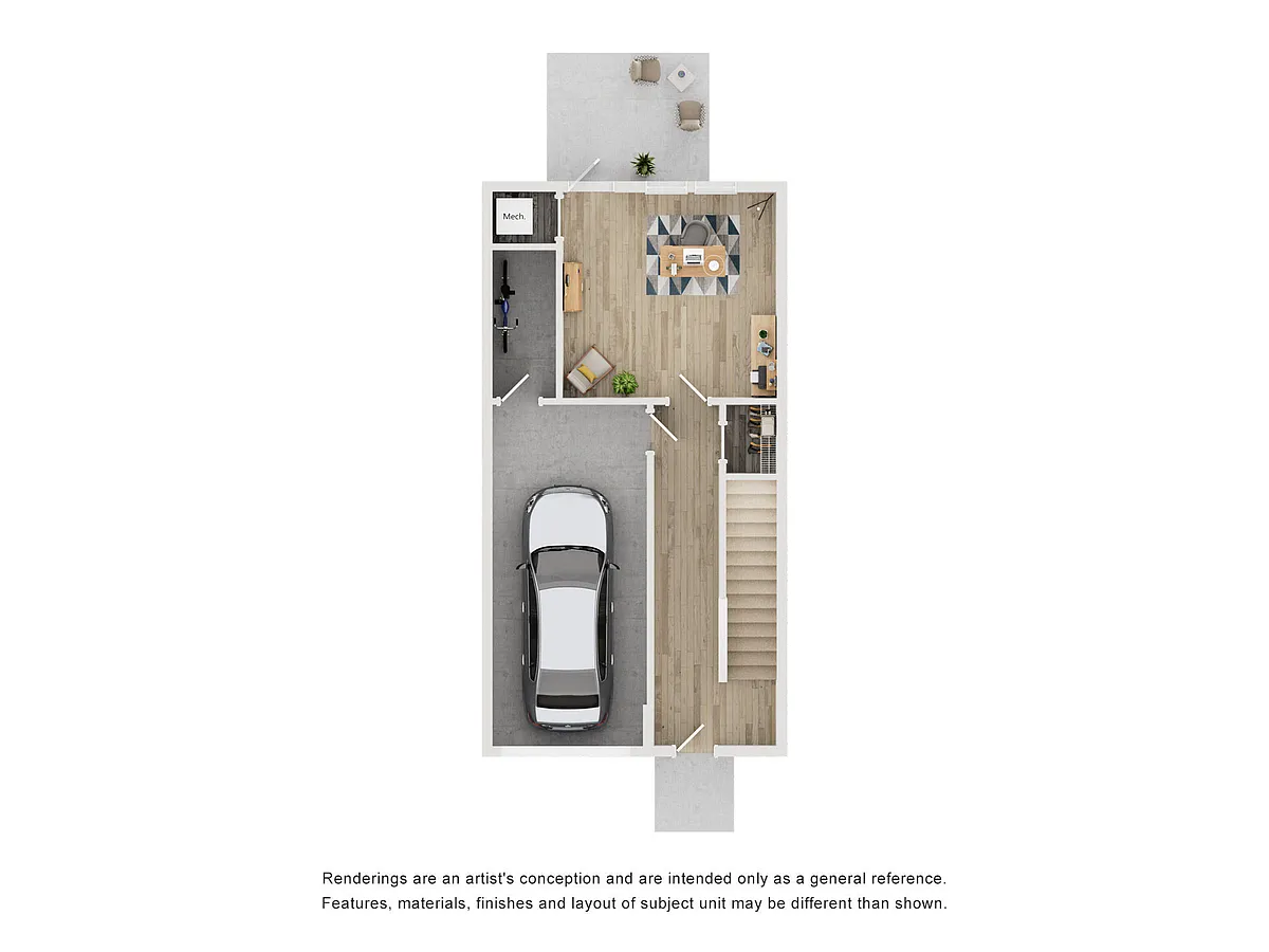 Floor plan Townhome THD